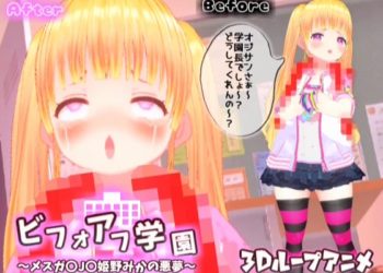 [スタジオVG] 【3Dループアニメ】ビフォアフ学園～メスガ〇J〇姫野みかの悪夢～