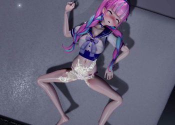 [だぶりゅーP(doubleP)]あくあ後背位交尾_着衣