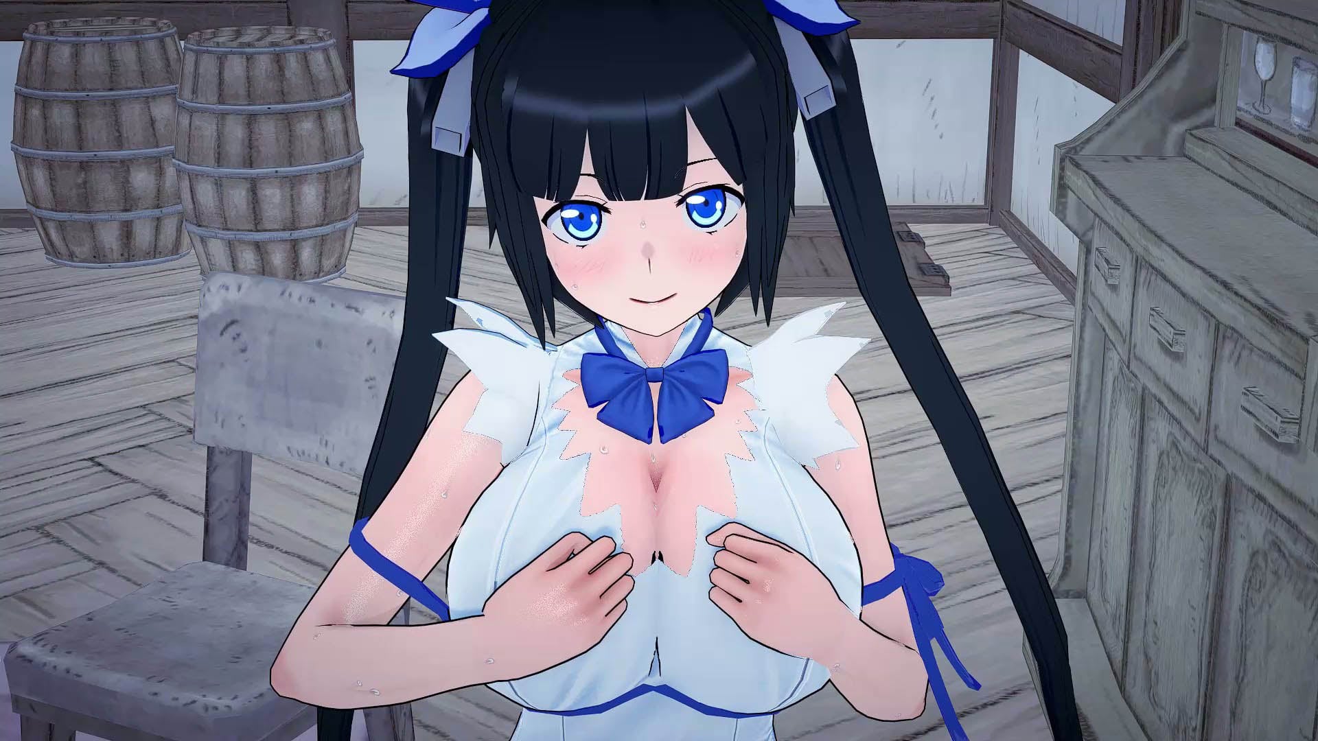 [Peh-koi] 【短め動画】汚っさんのチ〇ポを抜いてあげる優しいヘスティア様