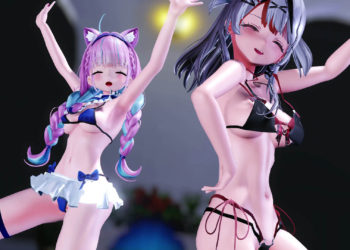 [KazuNishi] 30 沙花〇とホロ〇ンが「過食性アイドル症候群」を踊ってくれました。