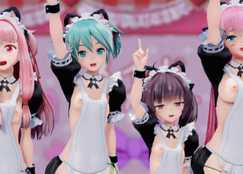 [ますたー🔞] ミクきりたんルカ茜メイド