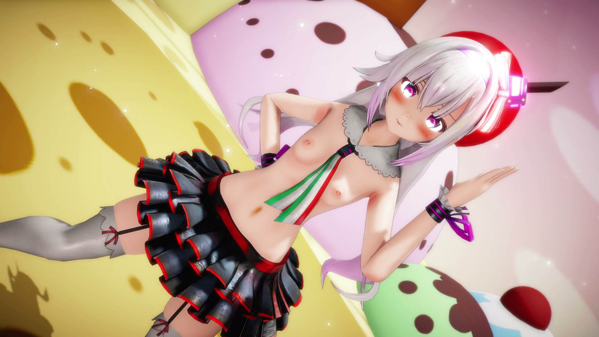 [000mmd] カ〇ロ・〇ノちゃんでドーナツホール