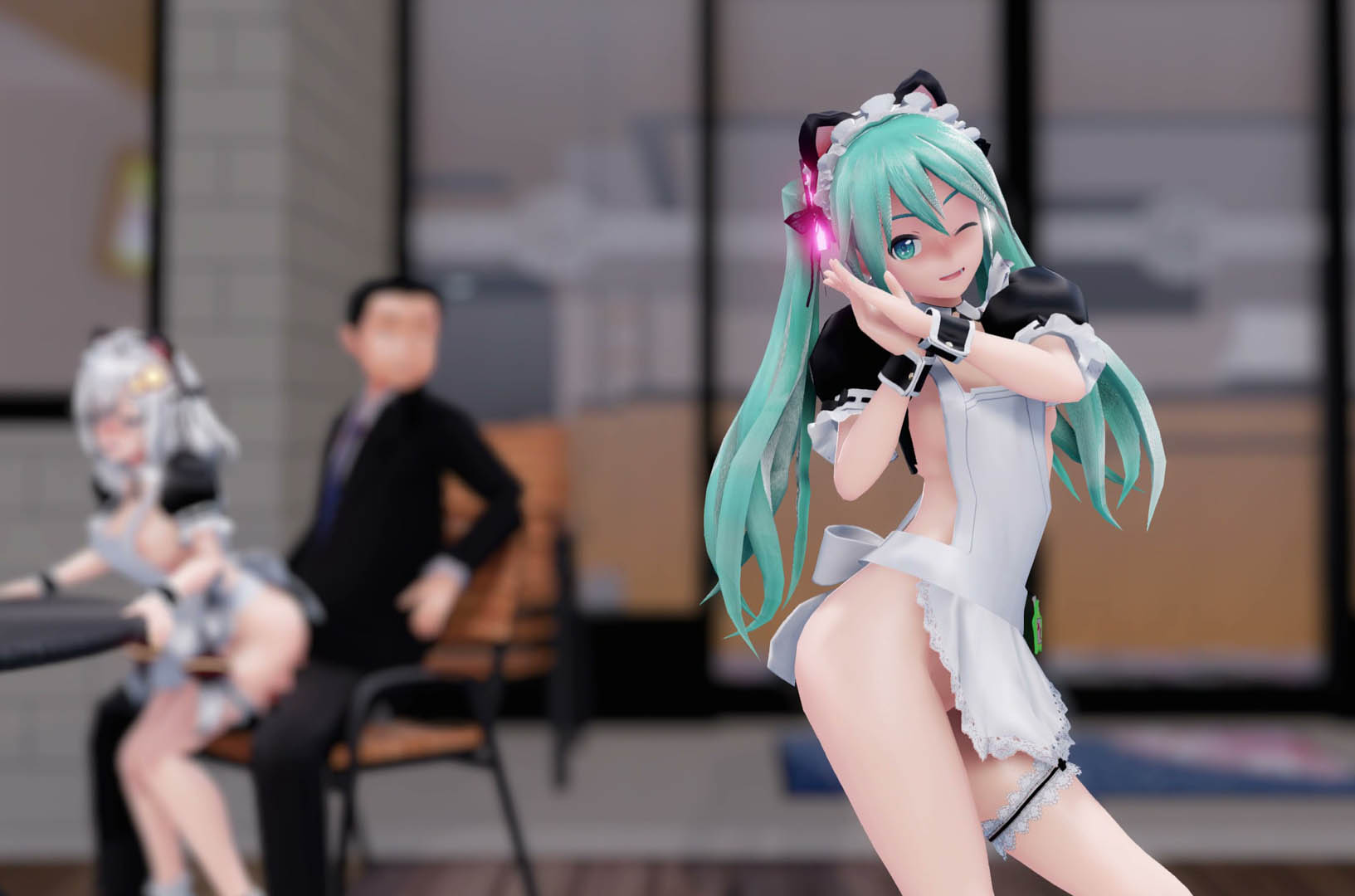 [ますたー🔞] ミクさん裸エプロンメイドおまけつき