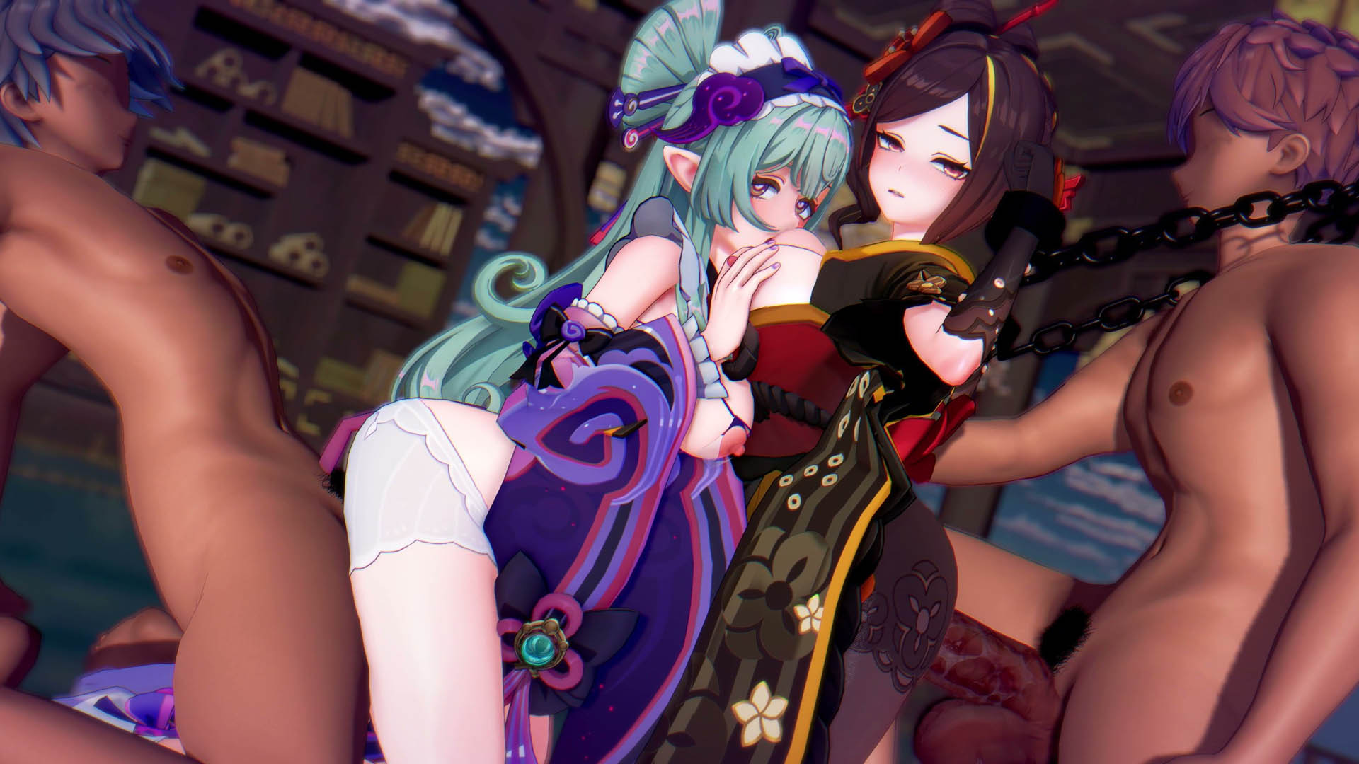 [Miuuuuu] 千織&夢見月瑞希 [中文字幕]