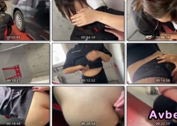 【高清素人】搭訕成功 穿著制服到停車場 戶外暴露 眾人面前站著口交 站著後入式中出