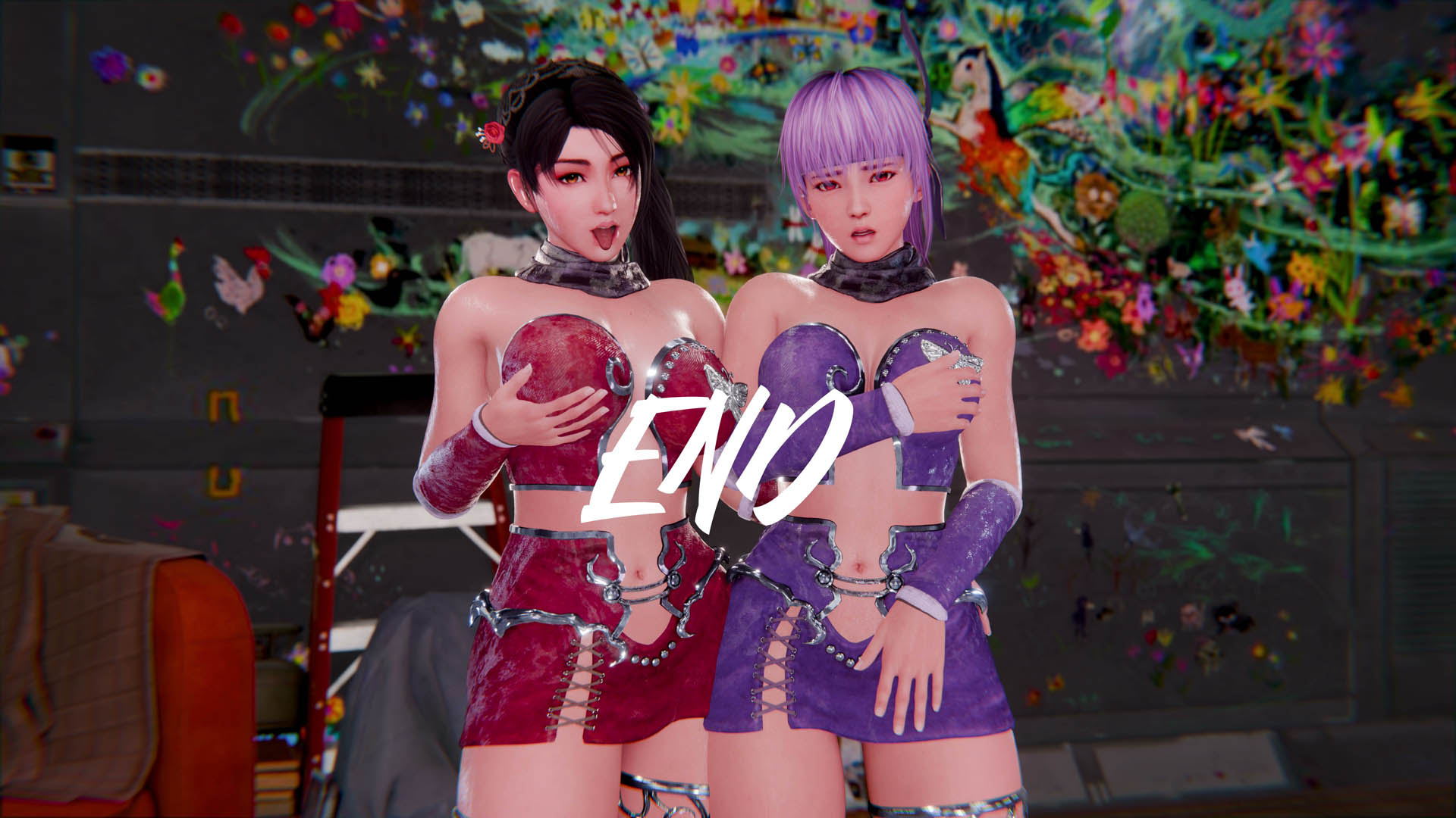 [ToonE] Ayane x Momiji Safehouse Seduction