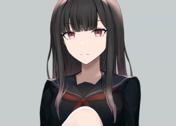 [さじな] 【Live2D動画】制服黒髪ちゃんの足