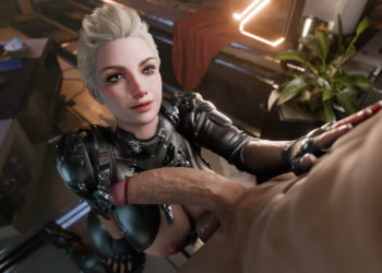 [AXENANIM] Ines Raya has her mouth full of work (+nude)