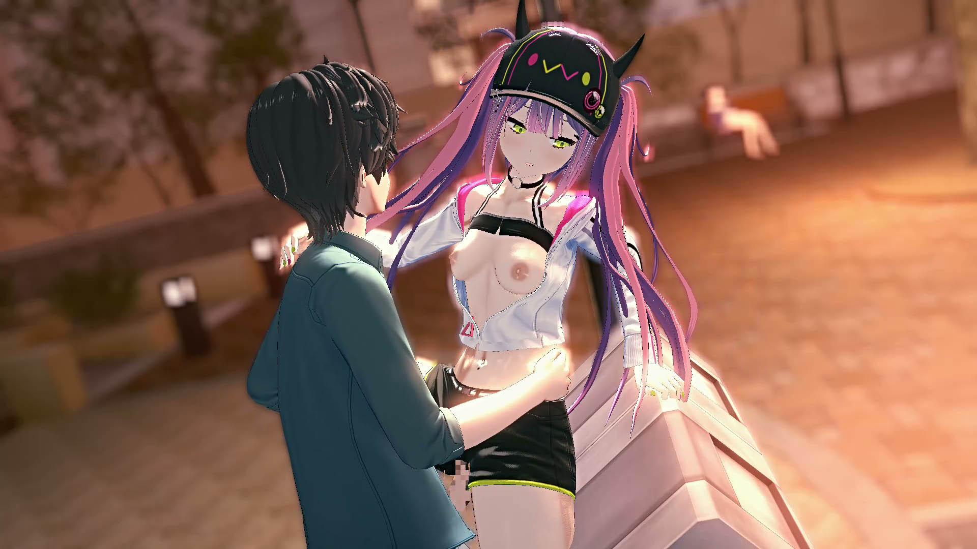 [ふぇり] 夜の公園でホロメンと青〇H（トワ、AZKi、あやめ、千速）