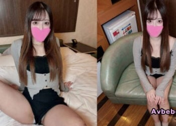 【高清素人】色情白辣妹穿熱褲誘惑：超強舌功舔到大叔神魂顛倒，連續兩次大量中出，還有久違的陰道內視鏡特寫！