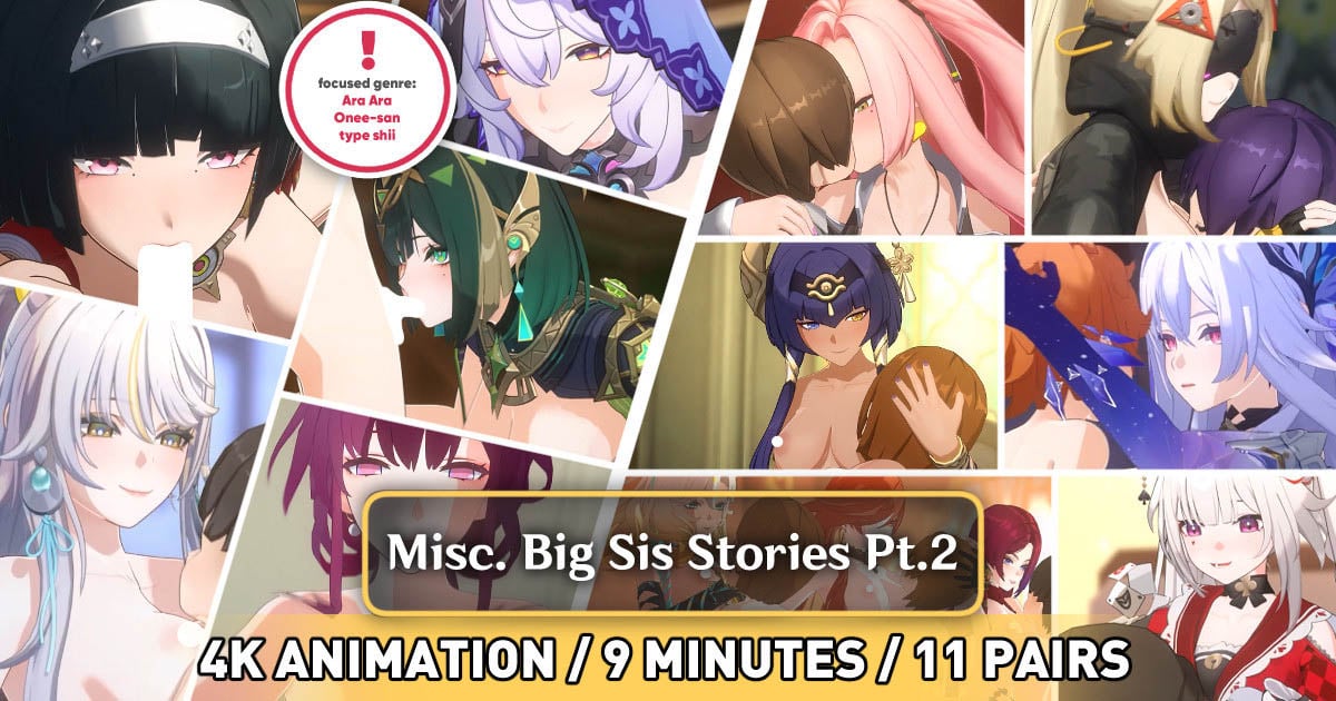[PastaPaprika] Misc. Big Sis Stories Part 2 ANIMATION (4K)