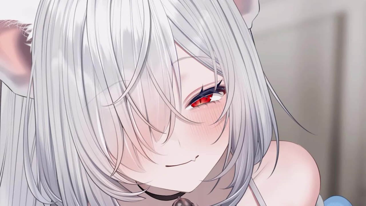 [ペチペチ空間] 【イラスト&9分動画】バ先の白猫甘サド痴女先輩に手でされちゃう.💢
